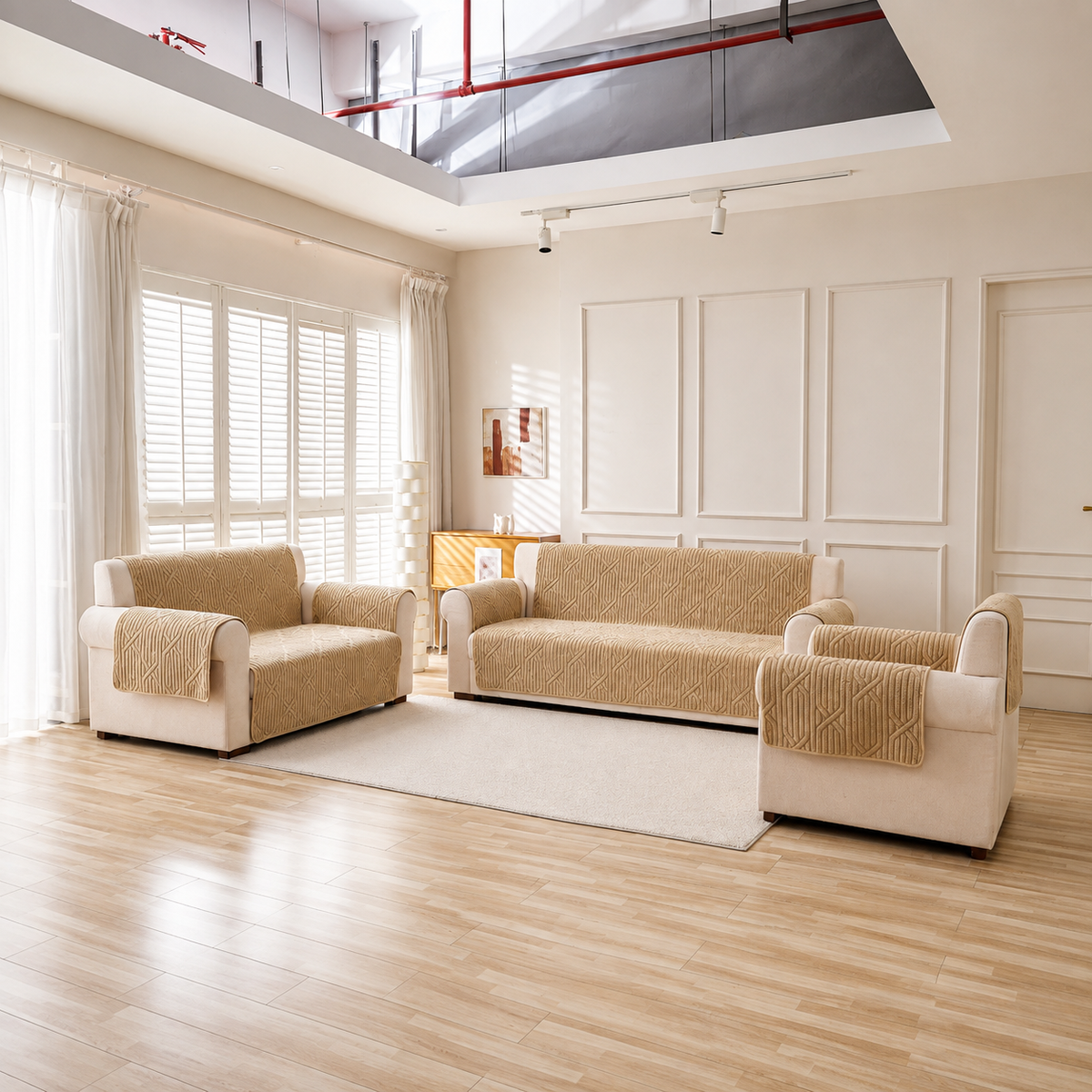 High-End Thick Plush Non-Slip Soft & Luxury Sofa Cover(EM-SCN005)