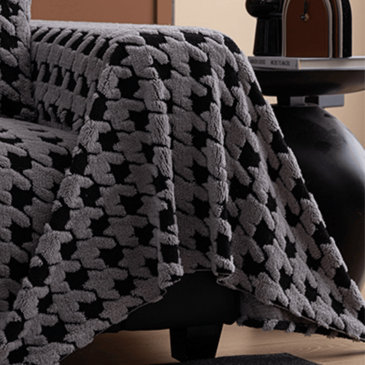 Luxurious Jacquard Sofa Cover (Grey) : [EM-SC-33]
