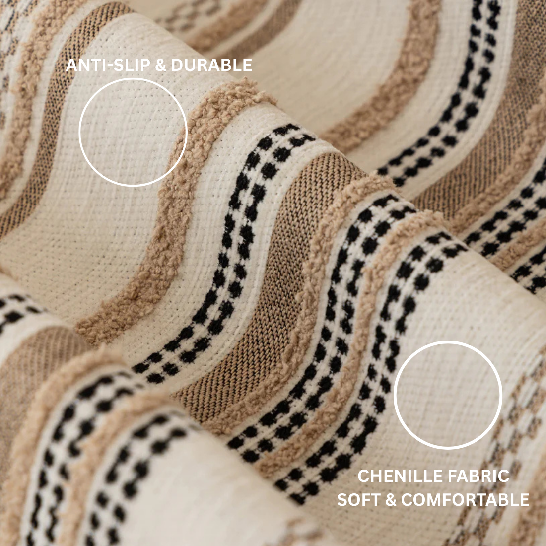 Elegance Chenille Coffee Sofa Cover : [EM-SC-42]