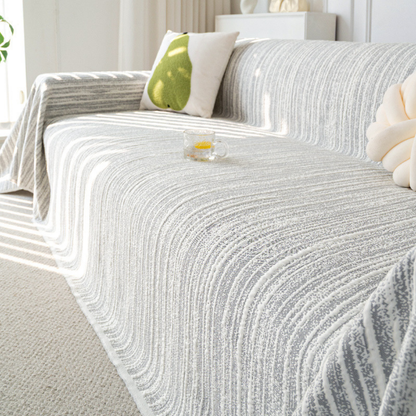 Elegance Chenille Grey Sofa Cover : [EM-SC-40]