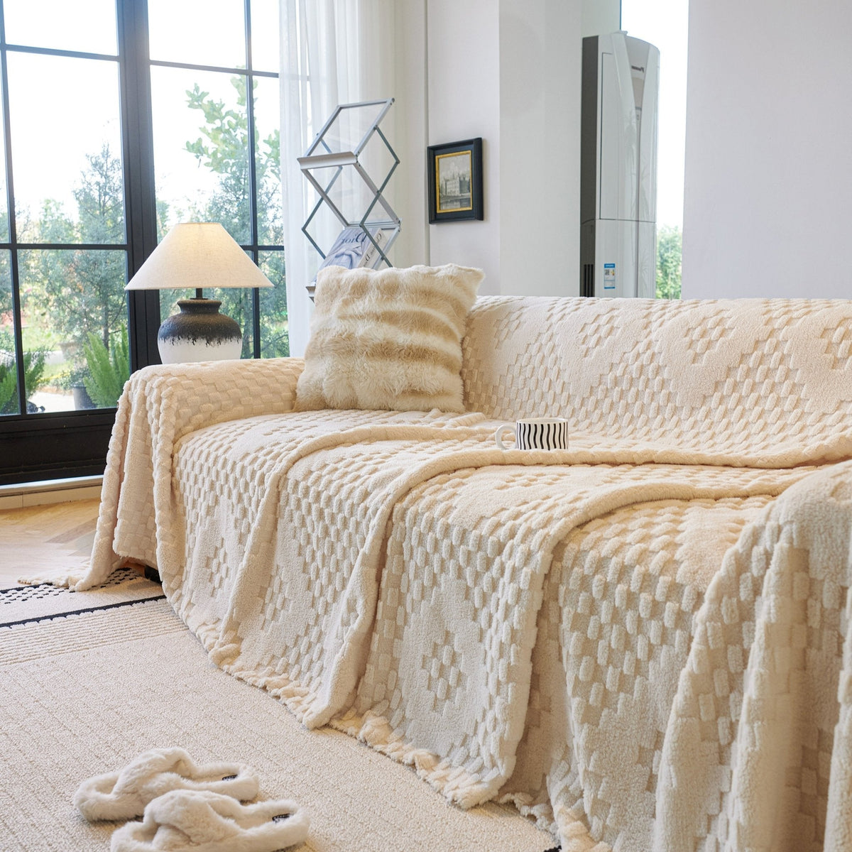 Elegant Plush Sofa Protector Throw[EM-SC-38]