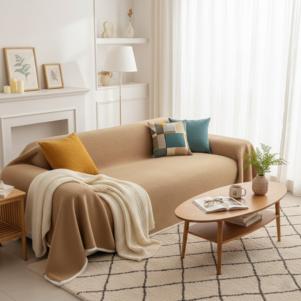 Elegance Chenille Sofa Cover : [EM-SC-44]