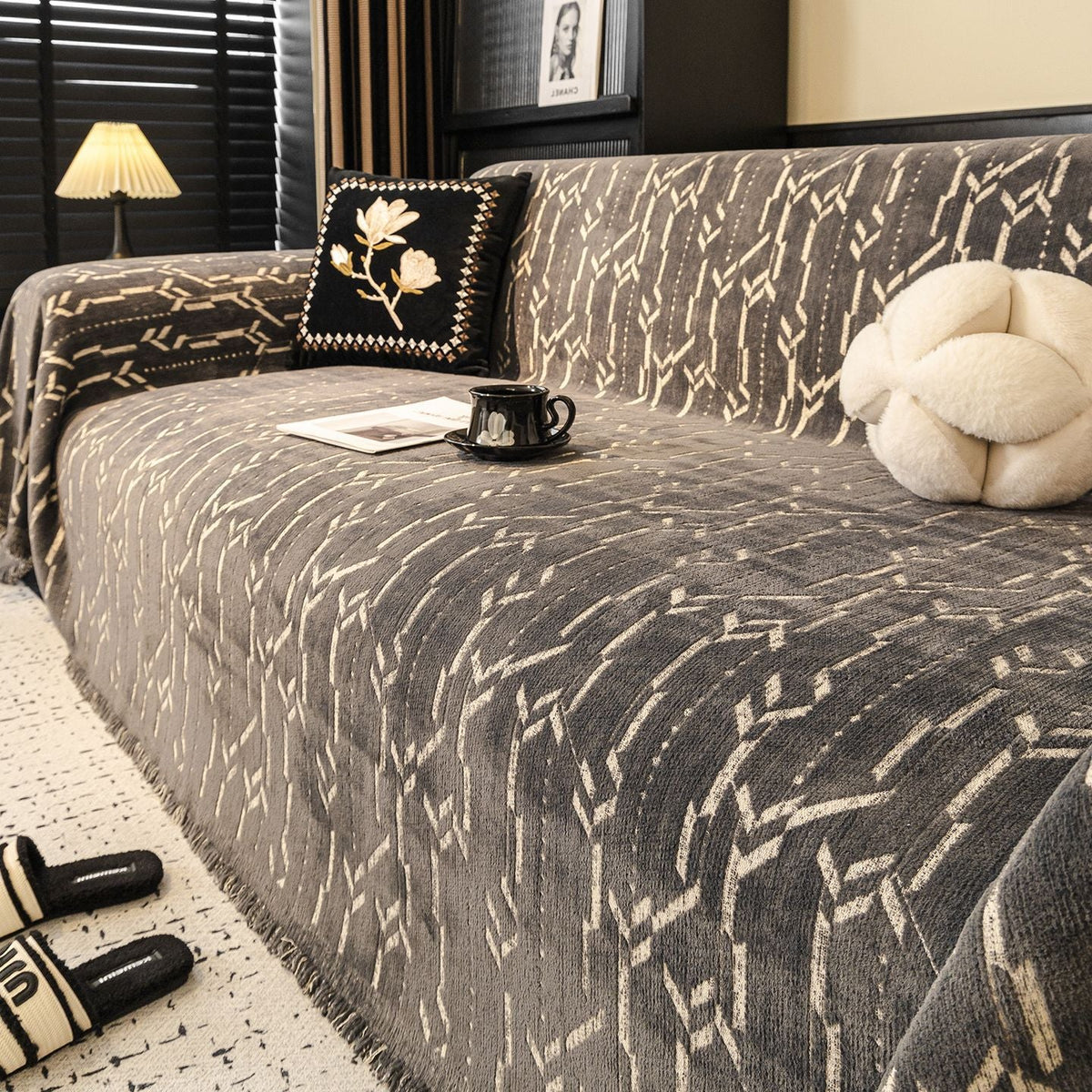 Elegance Chenille Sofa Cover : [EM-SC-46]
