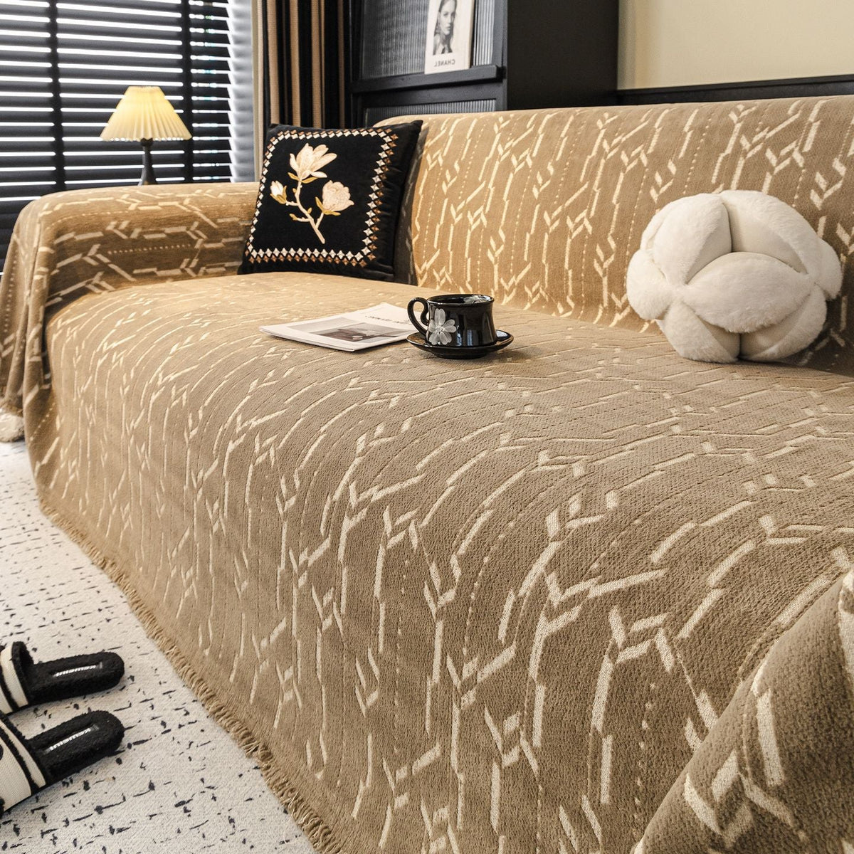 Elegance Chenille Sofa Cover : [EM-SC-46]