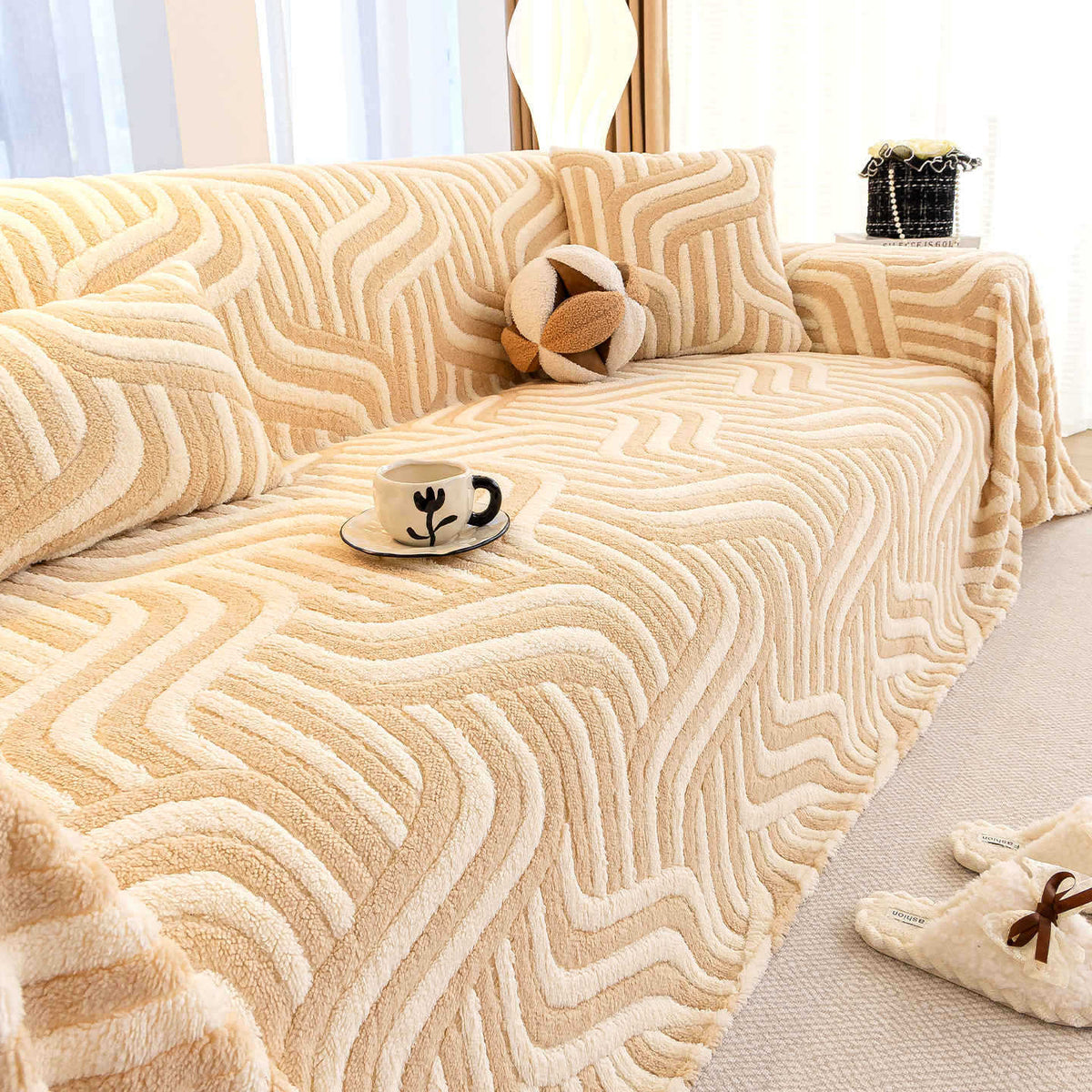 Elegance Chenille Sofa Cover : [EM-SC-39]