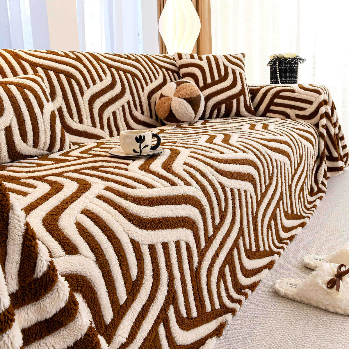 Elegance Chenille Sofa Cover : [EM-SC-39]