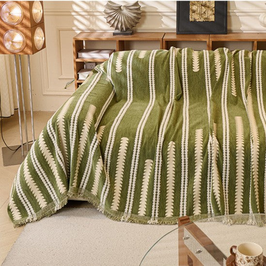 Green Elegance Chenille Sofa Cover : [EM-SC-47]