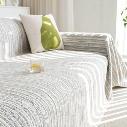 Elegance Chenille Grey Sofa Cover : [EM-SC-40]