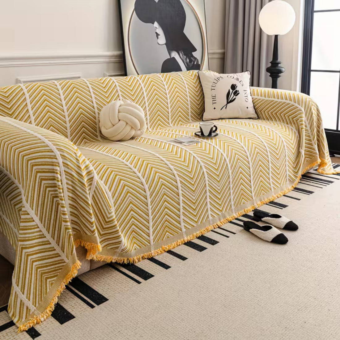 Elegance Chenille Sofa Cover : [EM-SC-41]