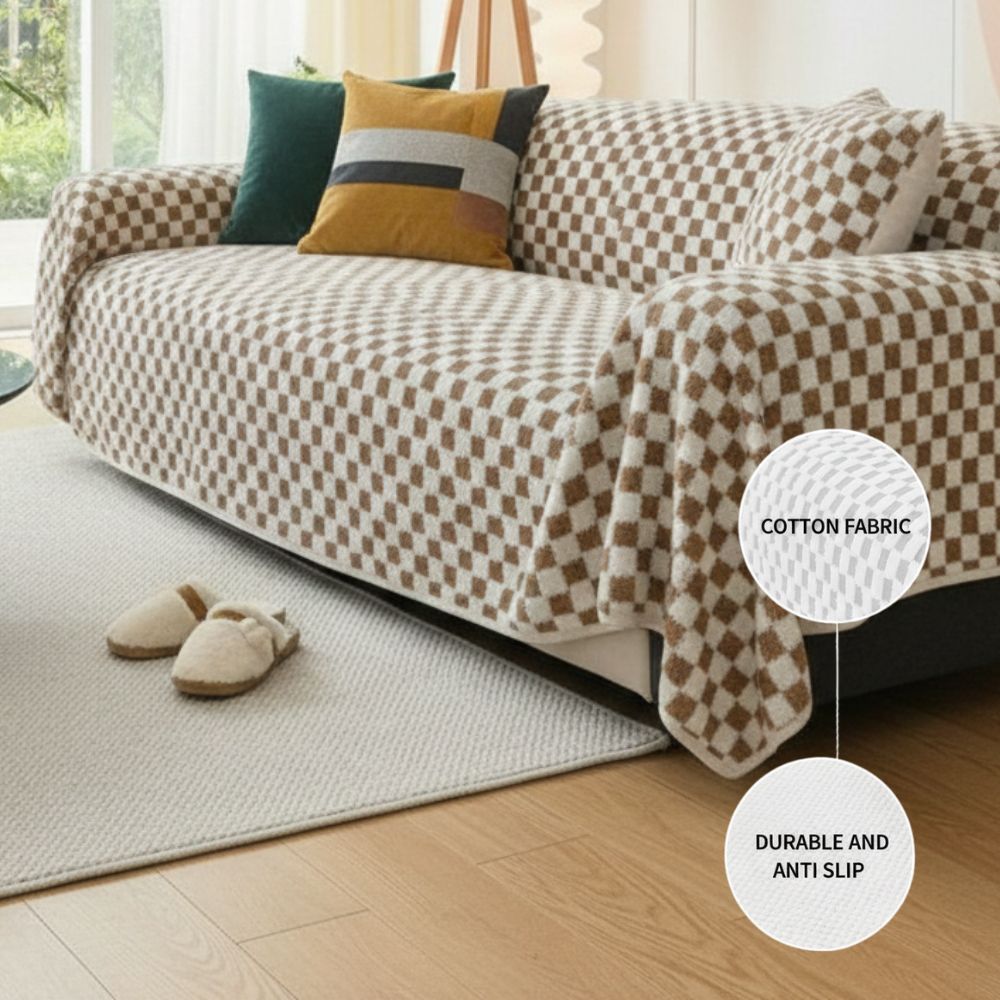 Elegance Cotton Wool Sofa Cover : [EM-SC-45]